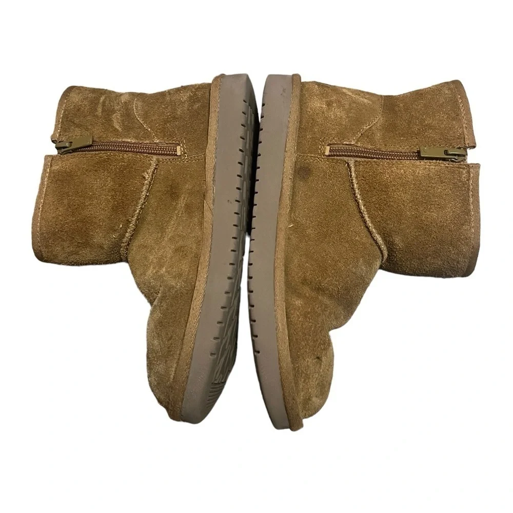 Koolaburra by Ugg Victoria mini dots suede tan side zipper winter boots